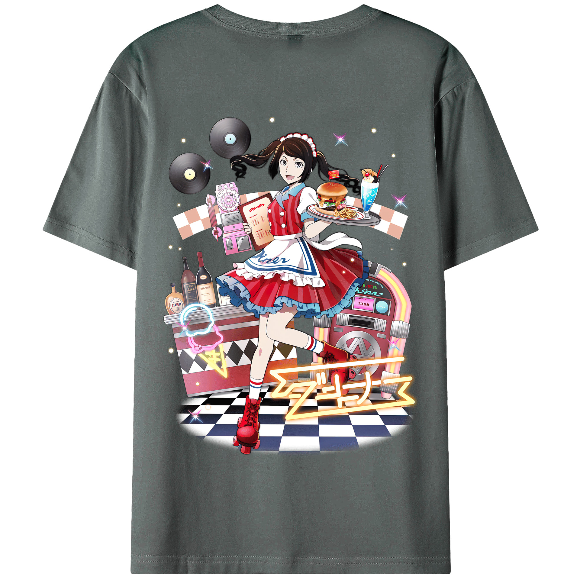 （画像用） 文豪ストレイドッグス Bungo Stray Dogs 綿100％半袖Tシャツ（背面プリント）